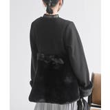 異素材切替パール付きフェイクファーコート | rps | 詳細画像19