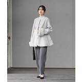 異素材切替パール付きフェイクファーコート | rps | 詳細画像21