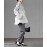 異素材切替パール付きフェイクファーコート | rps | 詳細画像24