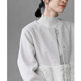 異素材切替パール付きフェイクファーコート | rps | 詳細画像25