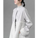 異素材切替パール付きフェイクファーコート | rps | 詳細画像26