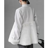 異素材切替パール付きフェイクファーコート | rps | 詳細画像27