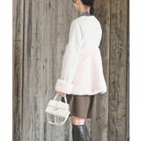 異素材切替パール付きフェイクファーコート | rps | 詳細画像3