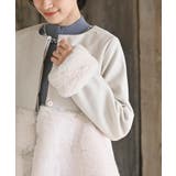 異素材切替パール付きフェイクファーコート | rps | 詳細画像6