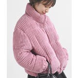 ピンク | ワイドコール中綿スタンドジャケット | rps