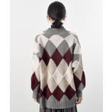 サガラアーガイルニットカーディガン | rps | 詳細画像48 