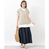 透かし総柄サイドリボンニットベスト | rps | 詳細画像11 