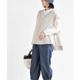 透かし総柄サイドリボンニットベスト | rps | 詳細画像20 