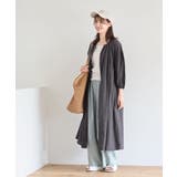 総刺繍バンドカラー9分袖シャツワンピース | rps | 詳細画像11