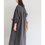 総刺繍バンドカラー9分袖シャツワンピース | rps | 詳細画像12