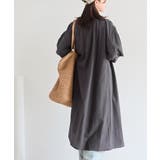 総刺繍バンドカラー9分袖シャツワンピース | rps | 詳細画像13