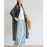 総刺繍バンドカラー9分袖シャツワンピース | rps | 詳細画像14