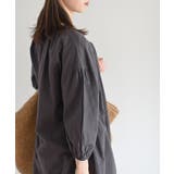 総刺繍バンドカラー9分袖シャツワンピース | rps | 詳細画像16