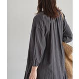 総刺繍バンドカラー9分袖シャツワンピース | rps | 詳細画像17