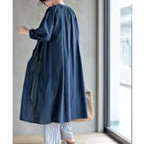 総刺繍バンドカラー9分袖シャツワンピース | rps | 詳細画像23