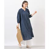 総刺繍バンドカラー9分袖シャツワンピース | rps | 詳細画像29