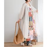 総刺繍バンドカラー9分袖シャツワンピース | rps | 詳細画像5