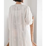 総刺繍バンドカラー9分袖シャツワンピース | rps | 詳細画像8