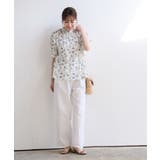 花柄プチハイネック７分袖ブラウス | rps | 詳細画像10 