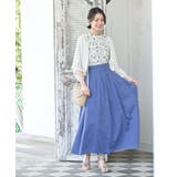 花柄プチハイネック７分袖ブラウス | rps | 詳細画像2 