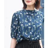 花柄プチハイネック７分袖ブラウス | rps | 詳細画像26 