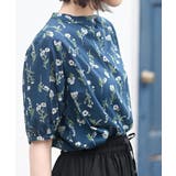 花柄プチハイネック７分袖ブラウス | rps | 詳細画像29 