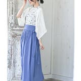 花柄プチハイネック７分袖ブラウス | rps | 詳細画像3 