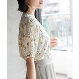 花柄プチハイネック７分袖ブラウス | rps | 詳細画像37 