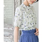 花柄プチハイネック７分袖ブラウス | rps | 詳細画像6 