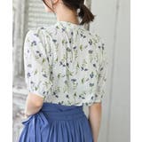 花柄プチハイネック７分袖ブラウス | rps | 詳細画像7 