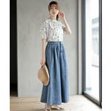 花柄プチハイネック７分袖ブラウス | rps | 詳細画像9 