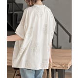 サガラ刺繍バンドカラードルマンブラウス | rps | 詳細画像19