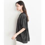 サガラ刺繍バンドカラードルマンブラウス | rps | 詳細画像37 