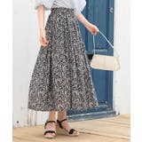 ブラック | コットンボイルギャザースカート | rps