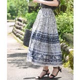 ネイビー | コットンボイルギャザースカート | rps