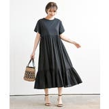 カット×布帛切替ティアードワンピース | rps | 詳細画像10