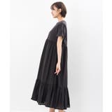 カット×布帛切替ティアードワンピース | rps | 詳細画像27