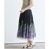 パネルプリントフレアースカート | rps | 詳細画像12 