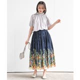 パネルプリントフレアースカート | rps | 詳細画像28 