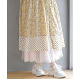 プリント切替７分袖前開きワンピース | rps | 詳細画像25 