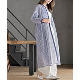 ストライプパターン切替７分袖シャツワンピース | rps | 詳細画像14 