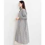 ストライプパターン切替７分袖シャツワンピース | rps | 詳細画像19 