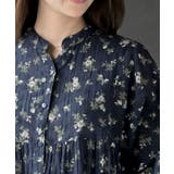 刺繍×花柄プリント７分袖シャツワンピース | rps | 詳細画像25 