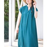 グリーン | レーヨンノーカラースキッパーワンピース | rps