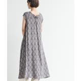 グレー | フレンチスリーブプリントワンピース | rps