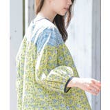 プリント切替7分袖ノーカラーブラウス | rps | 詳細画像25