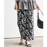 CHACグレー | 綿麻プリントイージーパンツ | rps