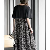 プリント切替ワンピース | rps | 詳細画像36 