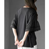 刺繍レーススリーブ切替カットＴ | rps | 詳細画像16 