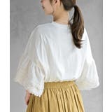 刺繍レーススリーブ切替カットＴ | rps | 詳細画像8 